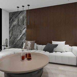 HS1237 - Neutral Stone Grain Luxury Vinyl Wall Panel (ROCOCO)