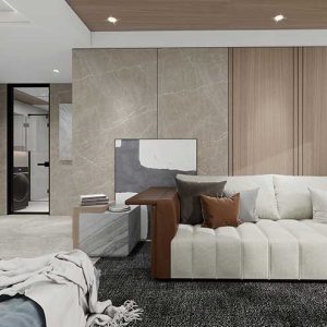 HS1230 - Neutral Stone Grain Luxury Vinyl Wall Panel (ROCOCO)
