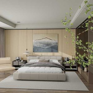 HM1615 - Neutral Wood Grain Luxury Vinyl Wall Panel (ROCOCO)