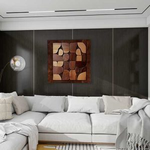 HM1619 - Neutral Wood Grain Luxury Vinyl Wall Panel (ROCOCO)