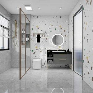 HS1228 - Neutral Stone Grain Luxury Vinyl Wall Panel (ROCOCO)