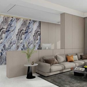 HS1235 - Neutral Stone Grain Luxury Vinyl Wall Panel (ROCOCO)